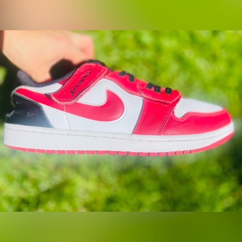 Nike Air Jordan 1 Low Flyease White Gym Red Black DM1206-163 Men’s Sz 10.5
